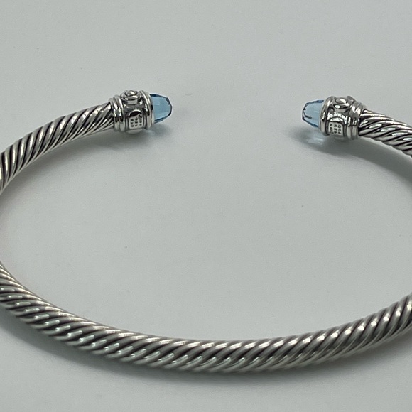 David Yurman Renaissance Blue Topaz Bracelet with 18K Yellow Gold - Picture 15 of 15